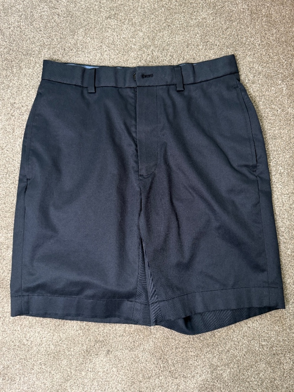 Brooks Brothers Navy Light Weight Advantage Chino Shorts 30W 9 Inch EUC